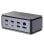 Lindy 43372 Docking Station USB4 com HDMI 2.1, DP1.4, LAN, PowerShare 100W e Leitor SD Alumínio