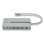 Lindy 43360 Dock USB-C com 2x HDMI, 2x USB-A, 1x USB-C, 3.5mm e RJ-45 Prateado/Branco