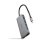 Nanocable 10.16.4609 Hub USB-C 8-em-1 com 3xUSB-A 3.0, HDMI 4K@60Hz, RJ45, Slot SD/TF e PD 100W Alumínio Cinzento