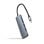 Nanocable 10.16.4605 Hub USB-C com 3xUSB-A 3.0, 1xHDMI 4K, 1xUSB-C e PD 100W Alumínio Cinzento