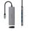 Nanocable 10.16.4605 Hub USB-C com 3xUSB-A 3.0, 1xHDMI 4K, 1xUSB-C e PD 100W Alumínio Cinzento