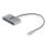 Hub USB-C con Ethernet Gigabit 3 Porte USB-A 3.2 Gen 1 5Gbps Cavo 30cm Hub USB-C con Ethernet Gigabit 3 Porte USB-A 3.2 Gen 1 5Gbps Cavo 30cm