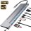 Dock Station T'nB DOCKUSBC11 USB-C 4xUSB-A HDMI VGA Ethernet Lector SD/MicroSD Plata