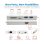 Estación de Conexión USB-C Tripp Lite U442-DOCK11-S 4K HDMI Thunderbolt 3 Hub USB-A PD GbE SD/MicroSD Plata