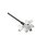 Candado Kensington N17 2.0 Fino Doble Cabezal Llave Acero Negro Plata 2 Llaves