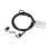 Candado portátil Kensington Universal 3 en 1, cable 1,8m, llave, carbono/plata