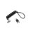 Candado portátil Kensington NanoSaver Llave Acero al carbón 2,3m Negro Plata