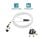 Lucchetto Mobilis 001325 Bianco 1,8 m Acciaio con Chiave 3 Chiavi Lucchetto Mobilis 001325 Bianco 1,8 m Acciaio con Chiave 3 Chiavi