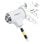 Lucchetto Mobilis 001225 Bianco Acciaio Con 3 Chiavi e Cavo 1,8 m Lucchetto Mobilis 001225 Bianco Acciaio Con 3 Chiavi e Cavo 1,8 m