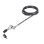 Cadeado de Segurança Universal 3 em 1 StarTech.com com Chave Mestra, Aço Anticorte, 2m, Preto