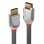 Cable DisplayPort Lindy 36302 2m macho-macho 1.4 8K 60Hz chapado en oro gris