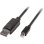 Cable Lindy 41646 Mini DisplayPort a DisplayPort 2m chapado en oro 2560x1600p Negro