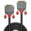Cable DVI-D Lindy 36220 0,5m Macho/Macho Gris AWG28 Chapado Oro PVC