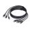Cable KVM StarTech Dual DisplayPort 1.8m 4K 60Hz USB 5Gbps