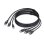 Cable KVM StarTech Dual DisplayPort 1.8m 4K 60Hz USB 5Gbps
