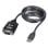 Cable Lindy 42686 USB tipo A a DB-9 1,1m Negro Certificación CE FCC Macho-Macho