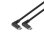 Cable USB C Lindy 32023 1m USB 3.2 Gen 2 10Gbps Angular Blindado Power Delivery 60W Negro