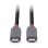 Cable USB Lindy 36947 USB4 Gen 3x2 0,8m USB C a USB C Negro Contactos Oro