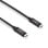 USB C zu USB C Kabel 3 m, USB 3.2 Gen 2, 10 Gbit/s, 60 W Power Delivery, Schwarz
