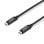 USB C zu USB C Kabel 3 m, USB 3.2 Gen 2, 10 Gbit/s, 60 W Power Delivery, Schwarz