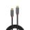 Cable USB C Lindy 36902 1,5m 10Gbps Chapado Oro Negro/Gris PVC RoHS