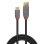 Cable USB Lindy 36911 1m USB-C a USB-A Macho 10Gbps Chapado Oro Negro Gris