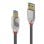 Cable USB Lindy 36664 5m USB 3.2 Gen 1 A a B Macho Chapado Oro Gris