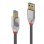 Cabo USB Lindy 36662 USB 3.2 Gen 1 2m USB A Macho USB B Macho Cinza
