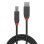 Cabo USB Lindy 36677 10m USB A Macho para USB B Macho USB 2.0 Preto Cinza Vermelho
