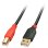 Cavo USB 2.0 Lindy 42762 15m USB A USB B Maschio/Maschio Nero Rosso