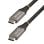 USB-C-Kabel 10Gbps 100W Power Delivery DP Alt Mode 0,5m Grau Schwarz