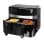 Freidora de aire caliente Emerio AF-126672.4 9L doble negra táctil 2400W independiente