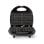 Nedis KAWP200BK Máquina de Waffles 2 waffle 750 W Preta, Prateada