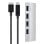 Hub USB Belkin F4U088VF 4 Puertos USB 3.2 Gen 1 Micro-B/Type-A Plata 1m