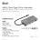 Hub USB 3.2 Gen 1 Type-C CLUB3D CSV-1593 8 Portas HDMI e Gigabit Ethernet Metálico