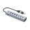 Hub USB Conceptronic HUBBIES20G 7 Puertos USB 3.2 Tipo-C y Tipo-A Aluminio Gris 0,25m