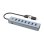 Hub USB Conceptronic HUBBIES21G 7 Puertos USB 3.2 Aluminio Gris