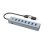 Hub USB Conceptronic HUBBIES21G 7 Puertos USB 3.2 Aluminio Gris