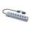 Hub USB Conceptronic HUBBIES21G 7 Portas USB 3.2 Gen 1 5000 Mbit/s Alumínio Cinzento