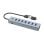 Hub USB Conceptronic HUBBIES21G 7 Portas USB 3.2 Gen 1 5000 Mbit/s Alumínio Cinzento