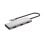 Hub USB Conceptronic HUBBIES17G 7 Puertos USB 3.2 Gen 2 Type-C y Type-A 100W Aluminio Gris