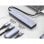 Hub USB-C Conceptronic HUBBIES14G 4 Puertos USB 3.2 Gen 2 100W Aluminio Gris