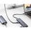 Hub USB-C Conceptronic HUBBIES14G 4 Puertos USB 3.2 Gen 2 100W Aluminio Gris