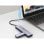 Hub USB-C Conceptronic HUBBIES14G 4 Puertos USB 3.2 Gen 2 100W Aluminio Gris