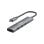 Hub USB 3.2 Gen 1 Type-C Equip 128963 4 Porte 5000 Mbit/s Nero Argento Alluminio