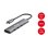 Hub USB 3.2 Gen 1 Type-C Equip 128963 4 Porte 5000 Mbit/s Nero Argento Alluminio