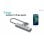 I-Tec C31HUBMETAL703 Hub USB-C/USB-A 5Gbps Carga Ativa 0,3m Metal Cinzento