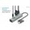 I-Tec C31HUBMETAL703 Hub USB-C/USB-A 5Gbps Carga Ativa 0,3m Metal Cinzento