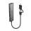 Lindy 43379 Hub 4 Portas USB 3.2 Gen1 Tipo-A/Tipo-C com Gigabit Ethernet 4K UHD Cinzento