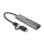 Lindy 43379 Hub 4 Portas USB 3.2 Gen1 Tipo-A/Tipo-C com Gigabit Ethernet 4K UHD Cinzento